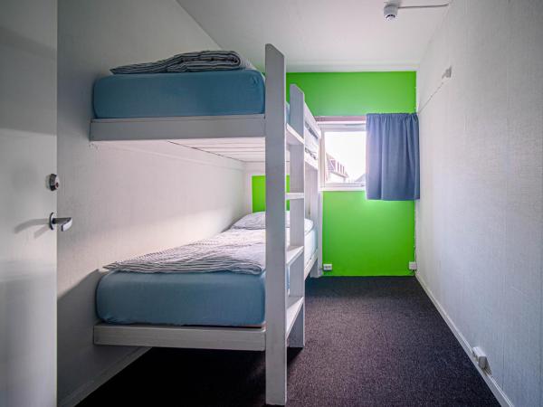 Tromso Activities Hostel : photo 10 de la chambre chambre lits jumeaux avec salle de bains commune