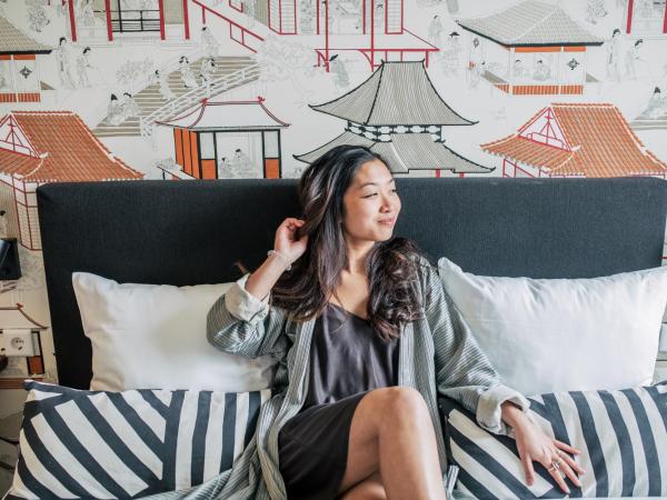 Pink Flamingo Boutique Hostel : photo 3 de la chambre chambre deluxe double ou lits jumeaux