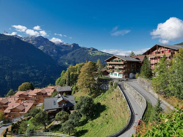 Hotel Alpenrose Wengen - bringing together tradition and modern comfort : photo 3 de la chambre appartement triple - vue sur montagnes