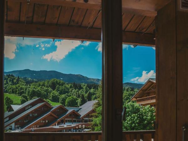 Hôtel Les Grangettes : photo 8 de la chambre chambre lits jumeaux - vue sur montagne