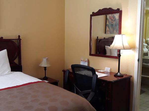 Ramada by Wyndham Temple Terrace/Tampa North : photo 2 de la chambre chambre lit queen-size pour personnes à mobilité réduite avec douche accessible en fauteuil roulant - non-fumeurs