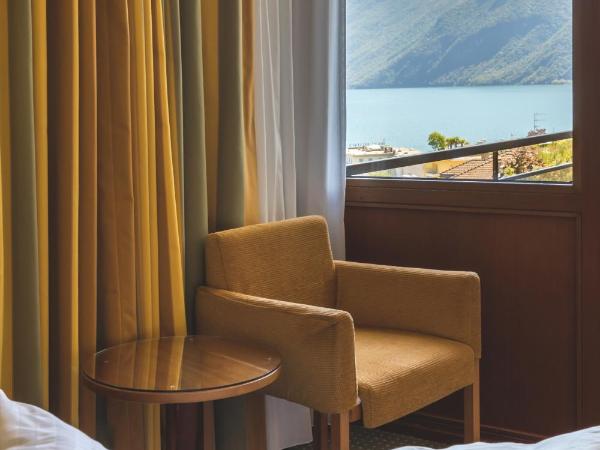Hotel Delfino Lugano : photo 4 de la chambre chambre lit queen-size Élégante