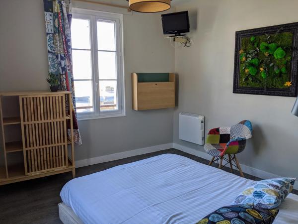 L'Aiguille Creuse : photo 3 de la chambre chambre double - vue sur mer