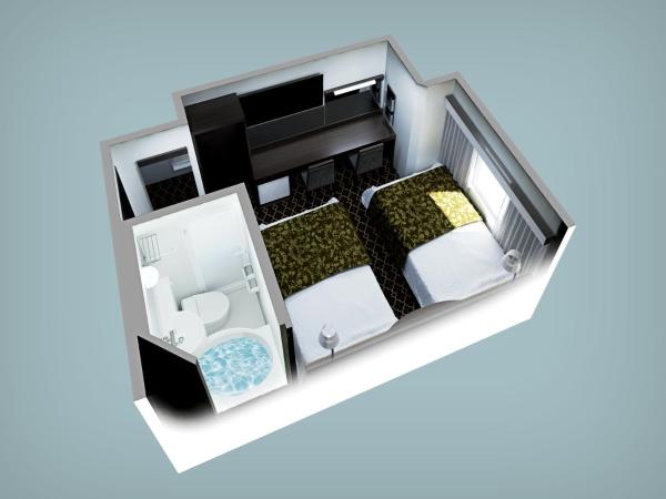 APA Hotel Yamanote Otsuka Eki Tower : photo 3 de la chambre chambre lits jumeaux standard - non-fumeurs