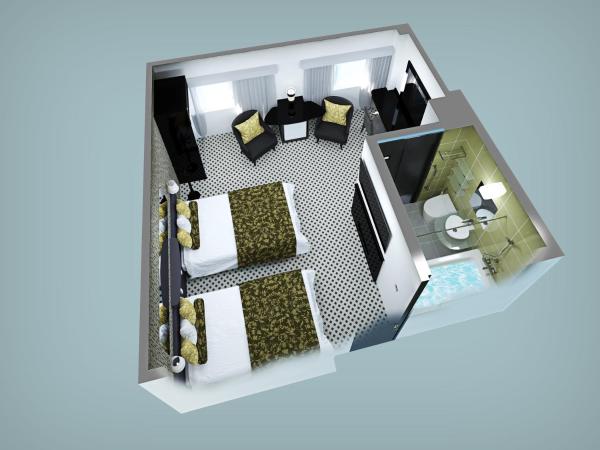APA Hotel Yamanote Otsuka Eki Tower : photo 4 de la chambre chambre lits jumeaux de luxe - non-fumeurs