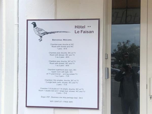 Hôtel Le Faisan : photo 2 de la chambre chambre Économique (1 adulte)