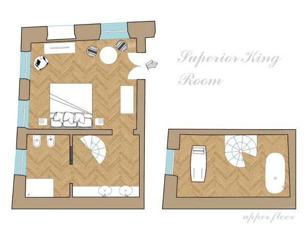 Palazzo Monga Boutique Guesthouse : photo 2 de la chambre chambre lit king-size deluxe