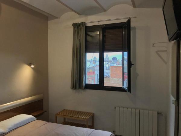 Hostal Radio Barcelona : photo 3 de la chambre chambre double climatisée avec salle de bains privative
