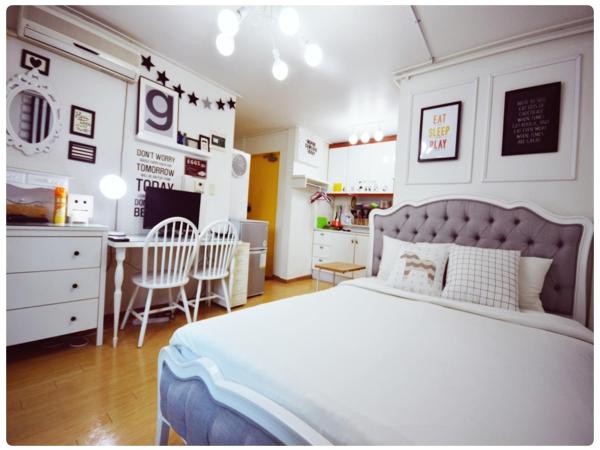 Han River Residence & Guesthouse : photo 2 de la chambre studio lit queen-size 