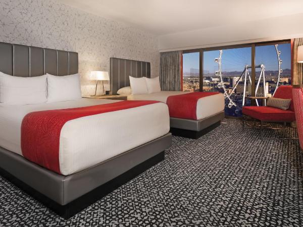 Flamingo Las Vegas Hotel & Casino : photo 2 de la chambre chambre flamingo 2 lits queen-size - vue sur high roller - non-fumeurs