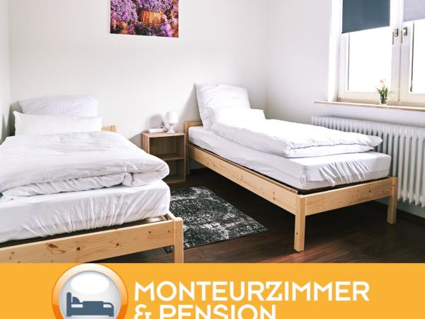 Pension & Monteurwohnungen Burglesum Bremen : photo 1 de la chambre chambre lits jumeaux standard avec salle de bains commune