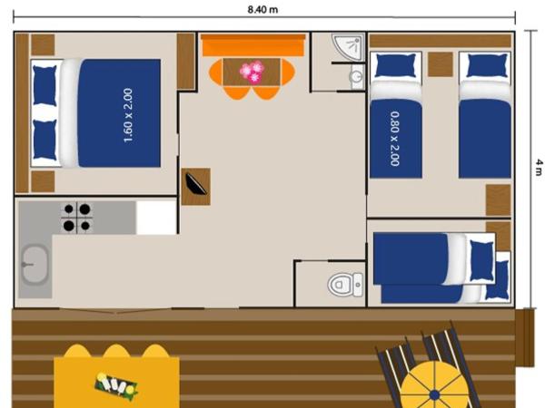 Easyatent Mobile home Lanterna : photo 2 de la chambre mobile home