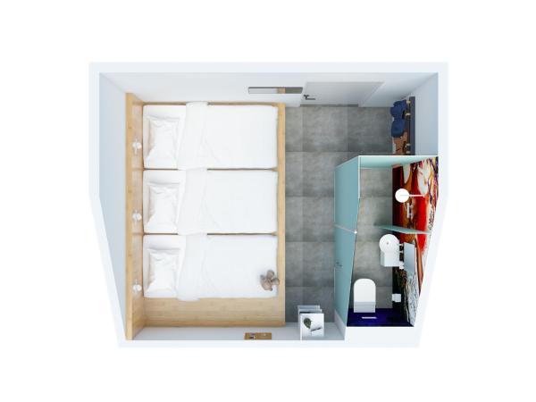 Bunk Hotel Amsterdam : photo 8 de la chambre chambre superposés pour 3 personnes