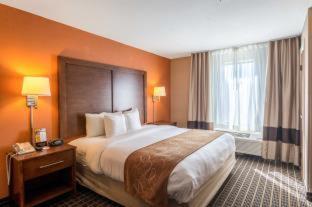 Comfort Suites : photo 6 de la chambre suite lit king-size accessible aux personnes à mobilité réduite avec canapé-lit - non-fumeurs