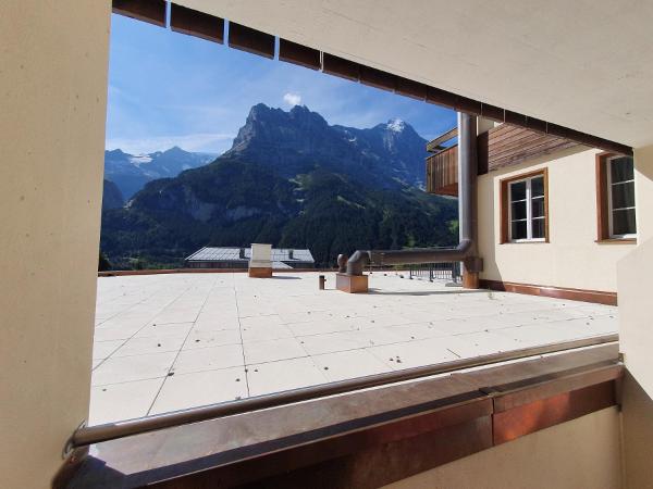 Hotel Spinne Grindelwald : photo 3 de la chambre chambre double - vue partielle sur eiger