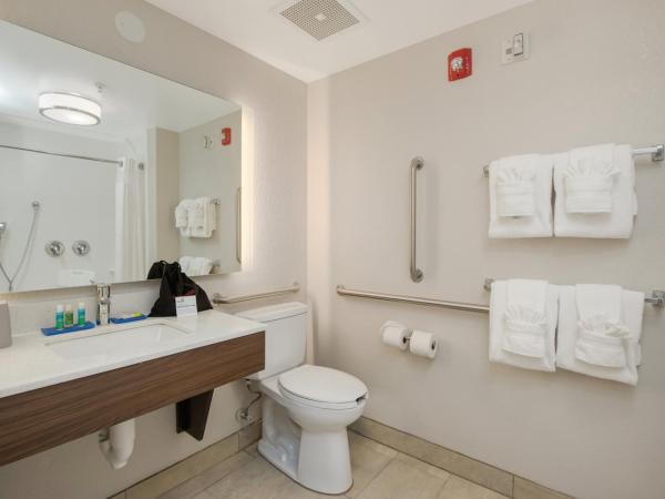 Holiday Inn Express Hotel & Suites Orlando - Apopka, an IHG Hotel : photo 4 de la chambre chambre lit king-size - accessible aux personnes malentendantes et à mobilité réduite - baignoire adaptée