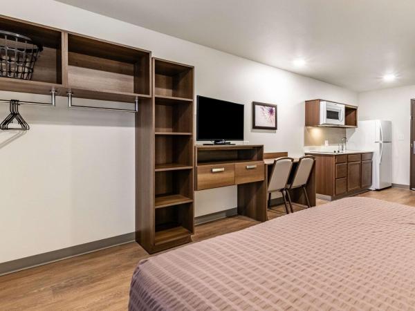 WoodSpring Suites Indianapolis Airport South : photo 7 de la chambre chambre lit queen-size avec baignoire - accessible aux personnes à mobilité réduite - non-fumeurs