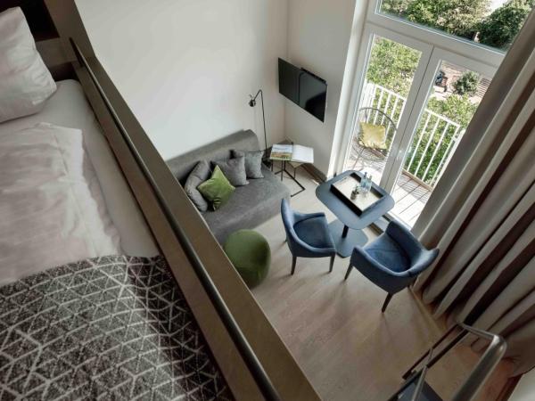 OBERDECK Studio Apartments - Adults only : photo 1 de la chambre appartement confort avec balcon - en duplex