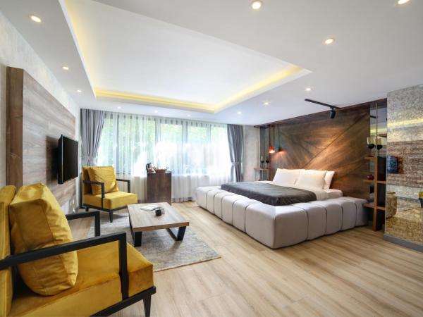 Walton Residence Sisli : photo 2 de la chambre suite deluxe avec jacuzzi