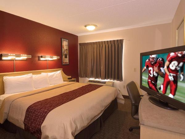 Red Roof Inn San Antonio Airport : photo 3 de la chambre chambre lit king-size supérieure accessible aux personnes à mobilité réduite - non-fumeurs