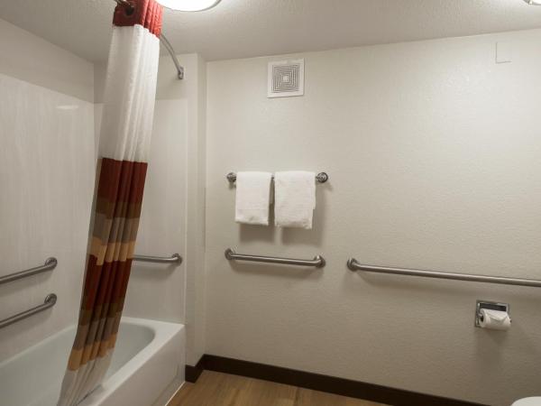 Red Roof Inn San Antonio Airport : photo 9 de la chambre chambre lit king-size supérieure accessible aux personnes à mobilité réduite - non-fumeurs