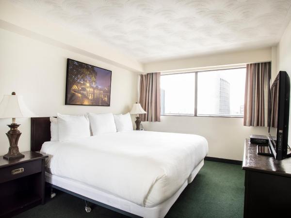 The Business Inn : photo 2 de la chambre suite supérieure 1 chambre avec 1 lit king-size/queen-size et 1 canapé-lit queen-size