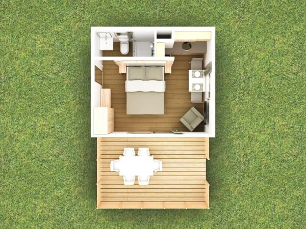 Valamar Camping Ježevac : photo 9 de la chambre offre spéciale - maison de camping premium avec forfait digital nomads