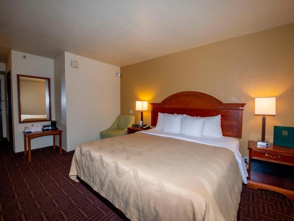 Quality Inn Colorado Springs South : photo 1 de la chambre chambre lit queen-size pour personnes à mobilité réduite avec douche accessible en fauteuil roulant - non-fumeurs