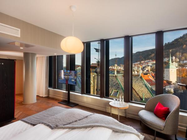 Bergen Børs Hotel : photo 4 de la chambre chambre lit king-size deluxe - vue sur ville