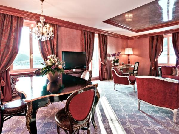 Carlton Hotel St Moritz - The Leading Hotels of the World : photo 4 de la chambre suite carlton avec vue sur le lac