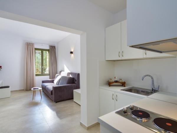 Elia Portou Luxury Residence : photo 4 de la chambre appartement de luxe avec bain à remous