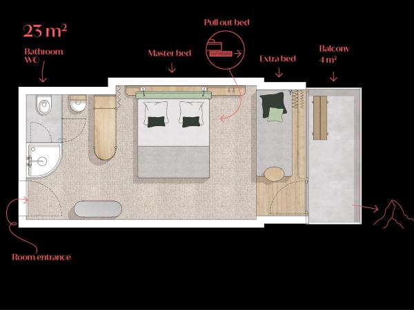 Carina - Design&Lifestyle hotel : photo 9 de la chambre chambre double deluxe avec balcon