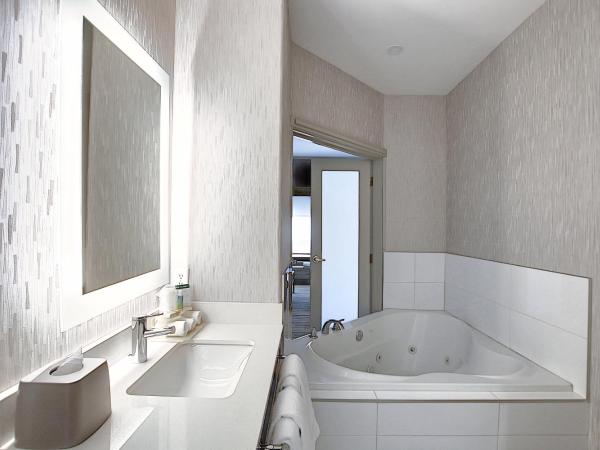 Holiday Inn Express Airport Calgary, an IHG Hotel : photo 2 de la chambre suite lit king-size avec baignoire spa