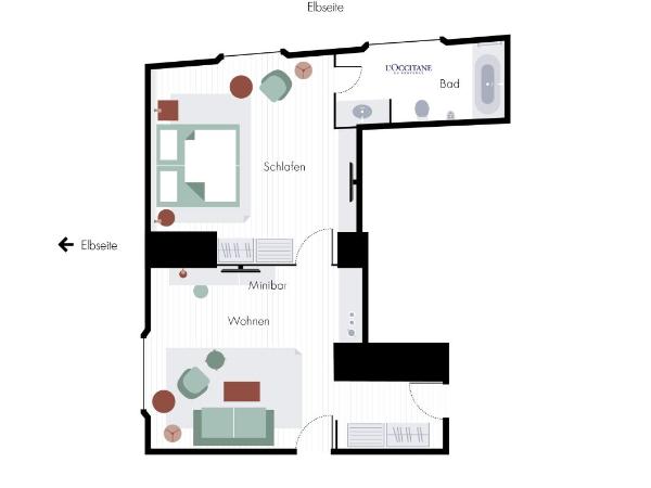 Bilderberg Bellevue Hotel Dresden : photo 5 de la chambre suite 1 chambre