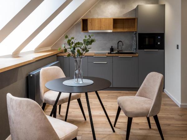 Minaret Residence & Relax Pécs : photo 8 de la chambre studio avec canapé-lit