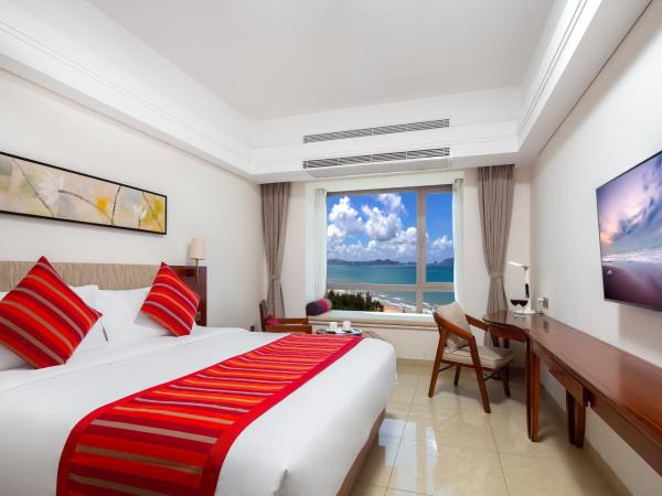 Sanya Seacube Holiday Hotel : photo 4 de la chambre chambre lit king-size ou lits jumeaux supérieure - vue sur mer