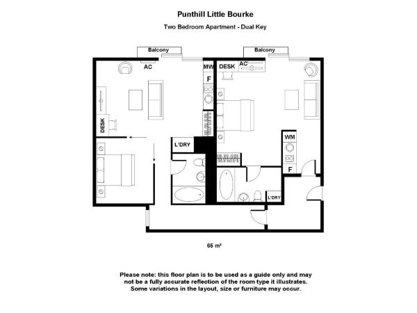 Punthill Apartment Hotel - Little Bourke : photo 8 de la chambre two bedroom apartment - adjoining