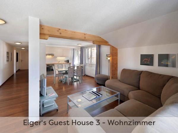 Aparthotel Eiger *** - Grindelwald : photo 1 de la chambre appartement 3 chambres - mansardé - chalet eiger