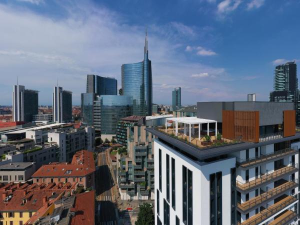 Milano Verticale | UNA Esperienze : photo 1 de la chambre suite penthouse - Étage v - vue sur jardin 