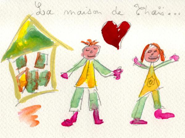 La Maison de Thaïs : photo 4 de la chambre chambre double avec salle de bains commune