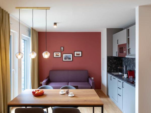 Brera Serviced Apartments Frankfurt West : photo 8 de la chambre appartement incroyable avec cuisine