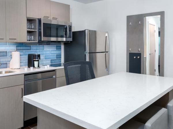 Hyatt House Tampa Airport/Westshore : photo 3 de la chambre suite 1 chambre lit king-size avec canapé-lit et cuisine