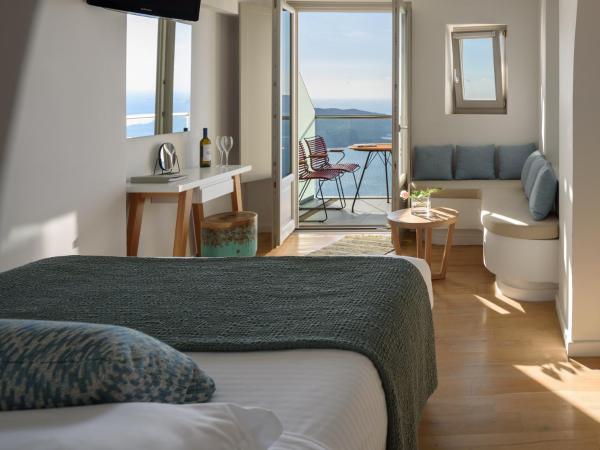Panorama Boutique Hotel : photo 9 de la chambre chambre double standard avec vue sur caldera 