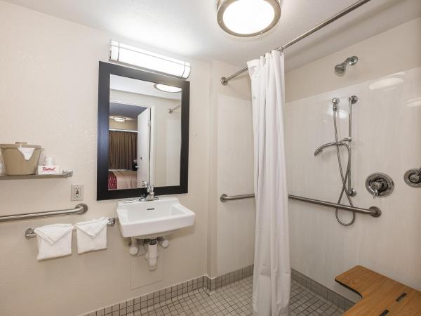 Red Roof Inn San Antonio Airport : photo 6 de la chambre standard king room disability access roll-ln shower smoke free