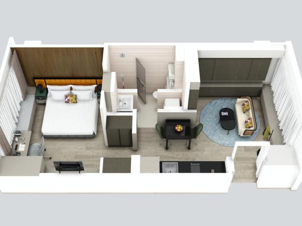 Pan Pacific Serviced Suites Orchard, Singapore : photo 6 de la chambre suite deluxe 1 chambre