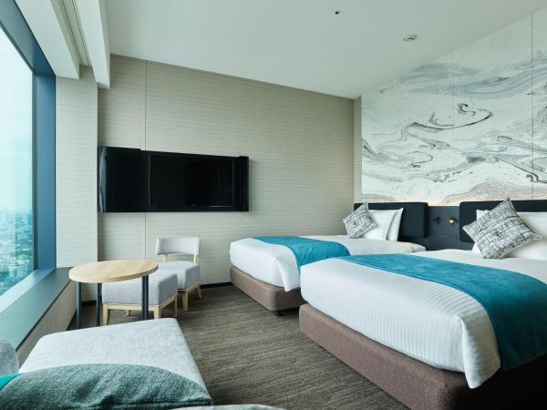 Mitsui Garden Hotel Toyosu Premier - Tokyo : photo 1 de la chambre chambre lits jumeaux supérieure avec baignoire avec vue - non-fumeurs
