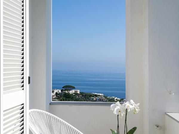 Villa La Pergola Capri : photo 2 de la chambre chambre double deluxe - vue sur mer