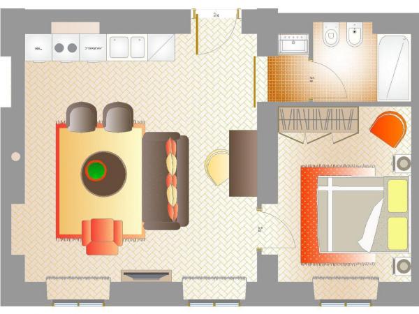 Piazza Vittorio Suites : photo 5 de la chambre appartement 1 chambre