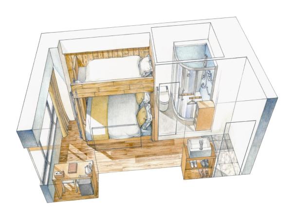 Sakura Cross Hotel Akihabara : photo 1 de la chambre chambre triple avec douche