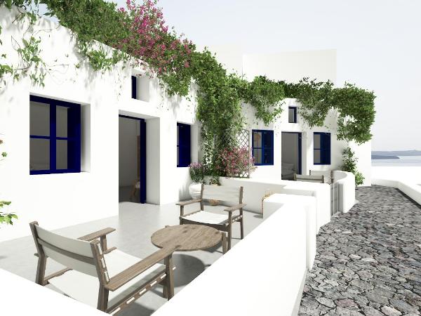 Oia Memories Suites : photo 1 de la chambre suite supérieure avec vue sur la caldeira